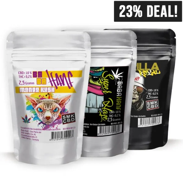 Baba Hanf Bundle 3 Sorten CBD Blueten